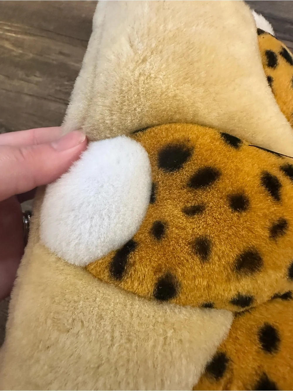 Vintage 1998 Cheetah Plush Pillow - Soft Decorative Throw Pillow